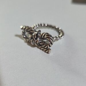 Silver Rope Twisted Ring